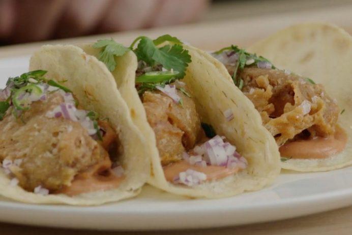 If you’re craving tacos, try this version with fried cod fish